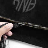 Customized Black Velvet Purse