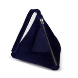 Emerald Green Velvet Purse, Pyramid Handbag