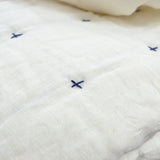 Handmade Lightweight Linen Quilt With Cotton Batting