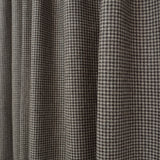 Black Grey Houndstooth Wool Curtain