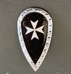 Custom Hospitaller Crusader Order Kite Shield (in Oxidized Iron)