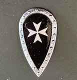 Custom Hospitaller Crusader Order Kite Shield (in Oxidized Iron)