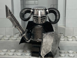 Dark Warlord w/Custom Helm & Ram Horns! (In Oxidized IRON)