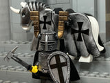 Heavy Cavalry Teutonic Crusader w/Trusty Steed! (In Oxidized Iron)