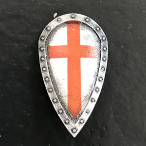 Custom Templar Crusader Order Kite Shield (in Oxidized Iron)