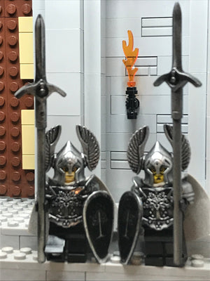 Custom Pair of LOTR Gondorian Guards! (In Oxidized Iron)