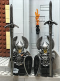 Custom Pair of LOTR Gondorian Guards! (In Oxidized Iron)