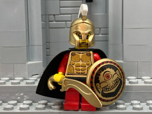 Custom Greek Hoplite Warrior (In 18K Metallic Gold)