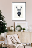 Christmas Gift Beaded Reindeer Wall Art