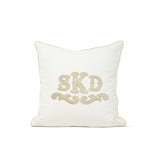 Applique Monogram Pillow Cover