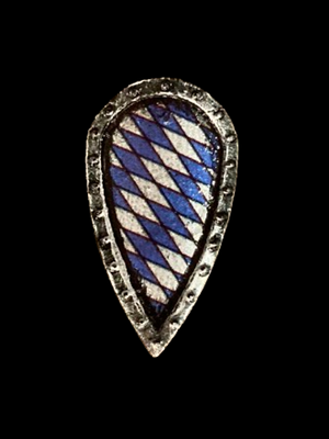 Custom Bavarian Kite Shield (in Oxidized Iron) (Copy)