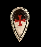 Custom Templar Crusader Order Kite Shield 2 (in Oxidized Iron)