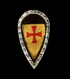 Custom Danish Crusader Kite Shield (in Oxidized Iron)