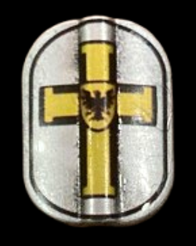 Custom Teutonic Pavise Shield (in Oxidized Iron)