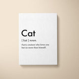 Canvas Quote - Cat Definition