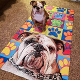 Custom Pet Art Bath Towel