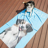 Custom Pet Art Bath Towel