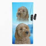 Custom Pet Art Beach Towel