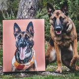 Custom Pet Art Canvas Wrap