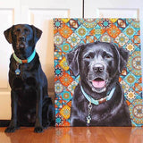 Custom Pet Art Canvas Wrap