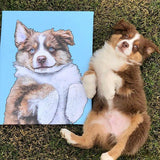 Custom Pet Art Canvas Wrap