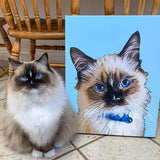 Custom Pet Art Canvas Wrap