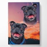 Custom Pet Art Canvas Wrap