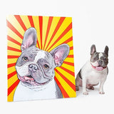 Custom Pet Art Canvas Wrap