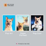 Custom Pet Art Canvas Wrap