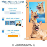 Custom Pet Art Canvas Wrap