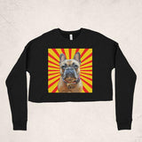 Custom Pet Art Women's Cropped Sweater