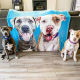 Custom Pet Art Fleece Blanket