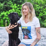 Custom Pet Art Women's V-neck