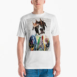 Custom Pet Art Mens Crew Neck T-shirt