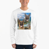 Custom Pet Art Uni-Sex Long Sleeve Shirt