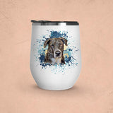 Custom Pet Art Wine Tumbler