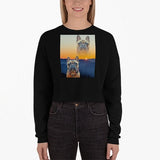 Custom Pet Art Women's Cropped Sweater