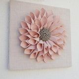 Blush Pink Flower Wall Art