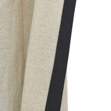 Greek Key Trim Linen Curtain