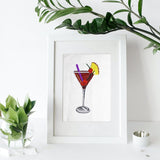 Cocktail Pop Art Wall Décor, Wall Art For Bar, Cocktail Art