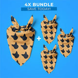 4x Pet Bandana Bundle