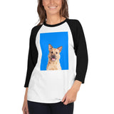 Custom Pet Art Three Quarter Sleeve Shirt