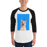 Custom Pet Art 3-4th Sleeve Shirt - Pop Your Pup!™