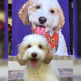 Custom Pet Art Bath Towel