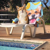 Custom Pet Art Beach Towel