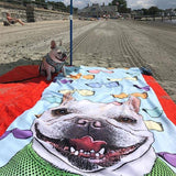 Custom Pet Art Beach Towel