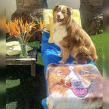 Custom Pet Art Beach Towel