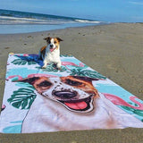 Custom Pet Art Beach Towel