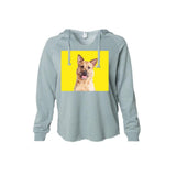 Custom Pet Art California Wave Wash Hoodie