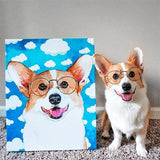 Custom Pet Art Canvas Wrap